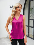 V-Neck Wide Strap Tank