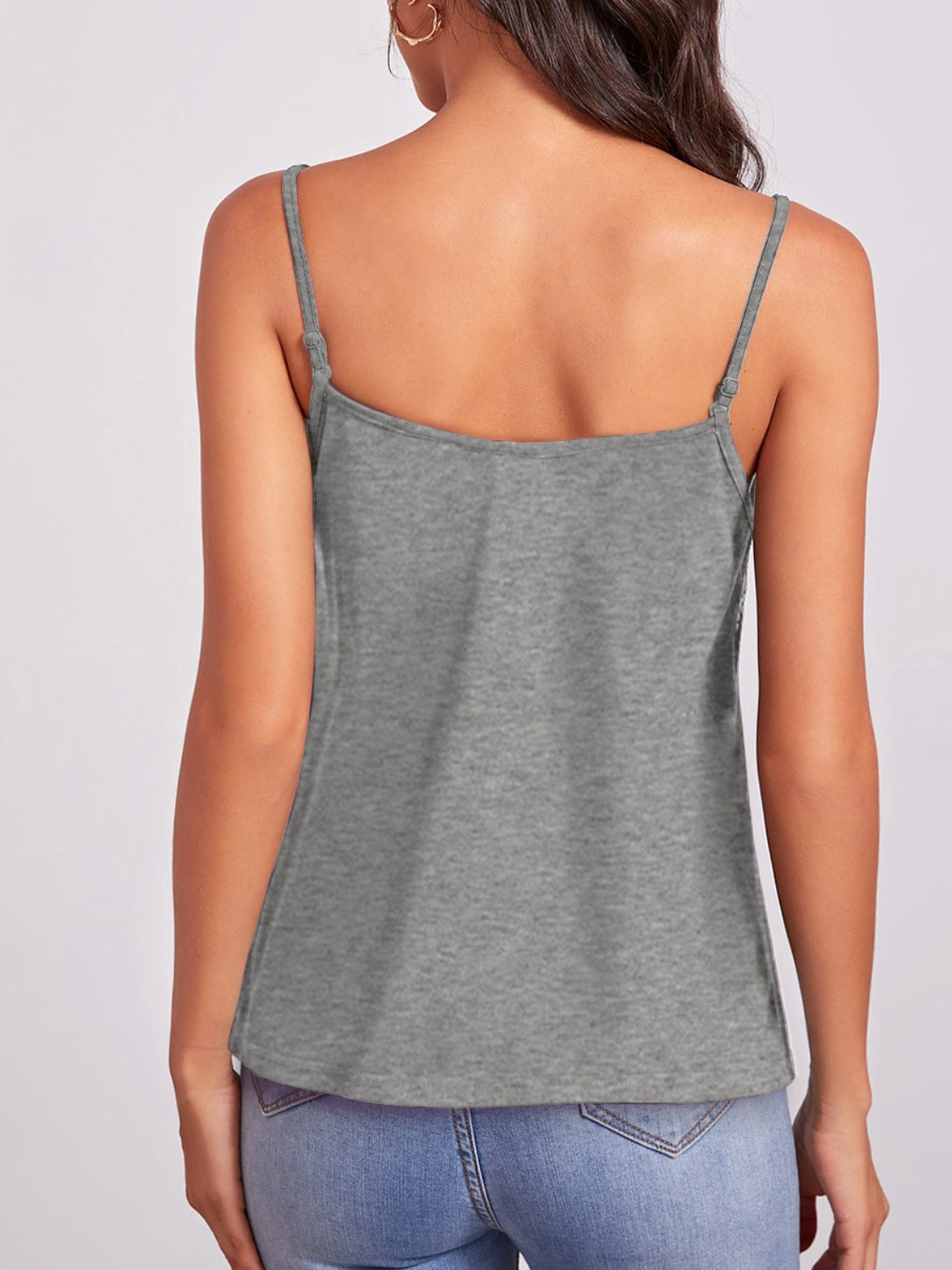 Geometric V-Neck Spaghetti top