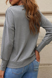 Single Shoulder Long Sleeve Sweatshirt with Zip