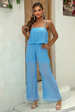 Spaghetti Strap Wide Leg Jumpsuit - Allure Taste