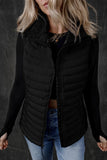 Pocketed Zip Up Vest Coat