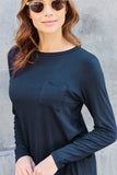 Full Size Round Neck Long Sleeve Top