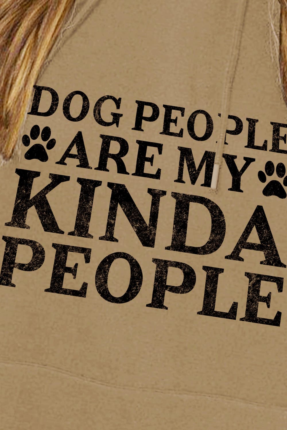 Simply Love Simply Love Full Size Dog Paw Slogan Graphic Hoodie