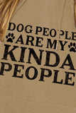Simply Love Simply Love Full Size Dog Paw Slogan Graphic Hoodie