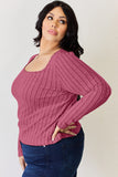Full Size Ribbed Long Sleeve T-Shirt