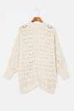Plus Size Open Front Long Sleeve Cardigan