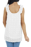 Full Size Swiss Dot V-Neck Tank