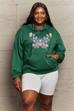 Simply Love Simply Love Full Size Floral Butterfly Graphic Hoodie