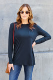 Full Size Round Neck Long Sleeve Top