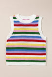 Contrast Round Neck Sweater Vest